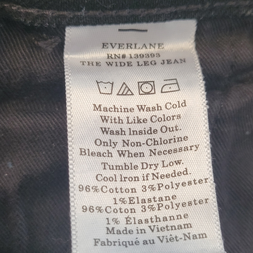 Everlane The Wide Leg Denim Jeans 28 Ankle - Picture 16 of 16